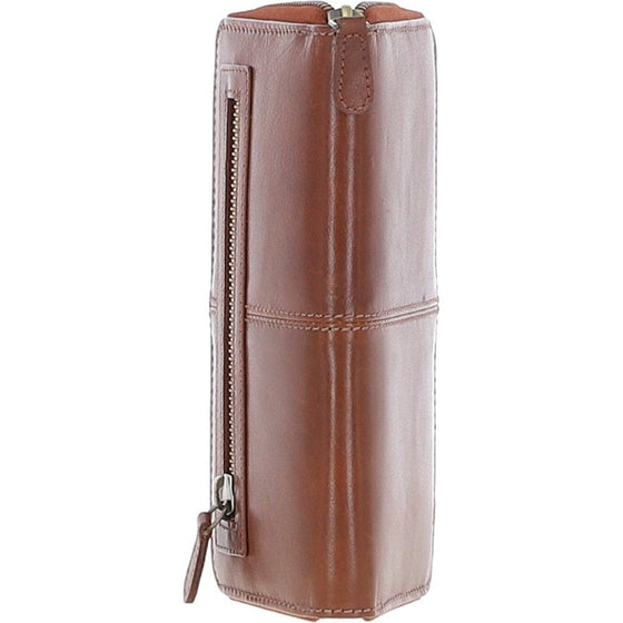 Leather Zipped Purse - Honey