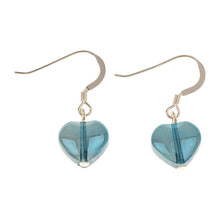  Blue Shine Hearts Earrings
