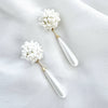 Etta Cluster Pearls and Long Elegant Pearl Earrings