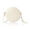 Italian Handmade Genuine Leather Circle Bag with Tassel
