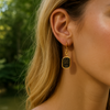 Raw Citrine Drop Earring Natural Gemstone Dangle Earrings