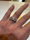 Sterling Silver & CZ Boodle Style Stacking Ring