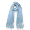 Chunky Wool Blend Fluffy Scarf - BABY BLUE