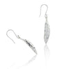 Silver Leaf Drop Earrings