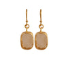 Raw Citrine Drop Earring Natural Gemstone Dangle Earrings
