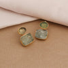 Handmade Aquamarine Dual Stone March Birthstone Stud Earring