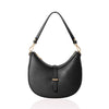 Italian Genuine Leather Crescent Shoulder Bag-Two Straps