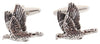 Game Bird Cufflinks Burnished Rhodium Plate