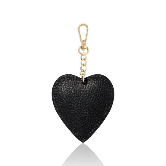 Italian Handmade Genuine Leather Heart Keyring Keychain