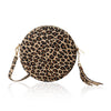 Italian Handmade Genuine Leather Circle Bag with Tassel