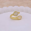 Handmade White Moonstone Rings Gemstone Textured Band Rings