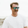 FORRESTERS Blue Reflective Lens l Walnut Arms