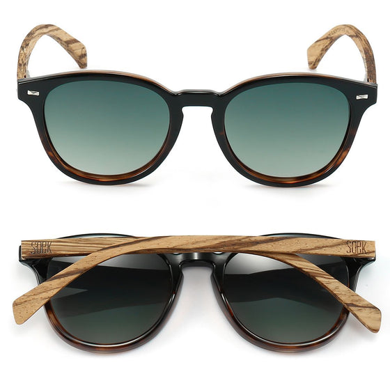 TAINE BLACK TORT Khaki Lens l Walnut Arms