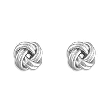  Sterling Silver Earring Medium Knot Stud Earrings