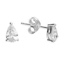  Sterling Silver Teardrop CZ