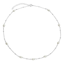  Freshwater Pearl & Silver Necklace