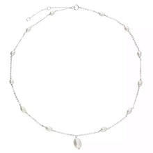  Freshwater Pearl & Silver Necklace