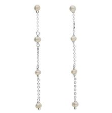  Sterling Silver Drop Fresh water Pearl Earrings