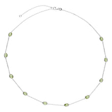  Sterling Silver & Lab Grown Peridot Necklace