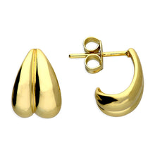  18ct Gold Plated Silver Double Curl Stud Earrings