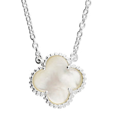  Sterling Silver Mother of Pearl Clover Pendant