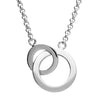 Sterling Silver Intertwined Circle Necklace