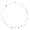 Sterling Silver Station Bead Necklace