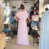 Silk & Viscose Maxi Dress - FRENCH PINK