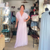Silk & Viscose Maxi Dress - FRENCH PINK