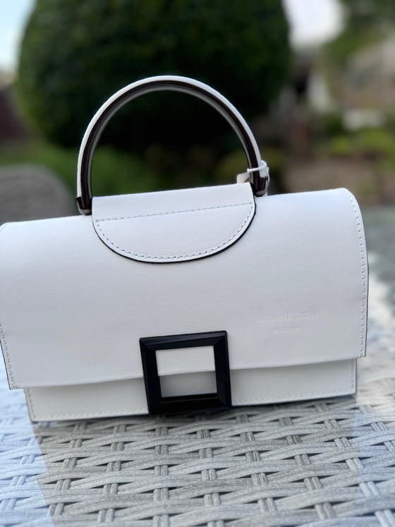 The Sorrento Italian Handbag - WHITE