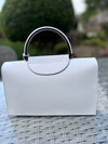 The Sorrento Italian Handbag - WHITE