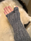 Wrist Warmers - Oria 65% Wool / 35% Alpaca Hand Warmers - Grey