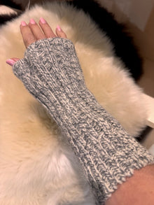  Wrist Warmers - Oria 65% Wool / 35% Alpaca Hand Warmers - ASH