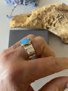 Opal 9ct Gold & Silver Ring