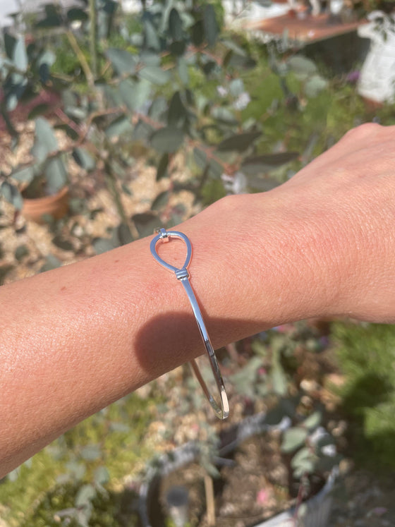 Sterling Silver Bangle Sprung Hook