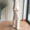 Relaxed Wide Leg Pants - WINTER WHITE