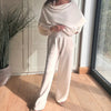 Relaxed Wide Leg Pants - WINTER WHITE