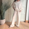 Juice Swoncho - Asymmetric Draped Jumper - Winter White