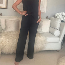  Wide Leg Relaxed Trousers - BLACK