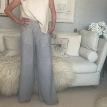  Relaxed Wide Leg Pants - LIGHT GREY