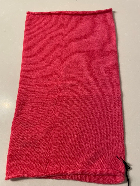 100% Luxury Cashmere Snood - Hot Pink