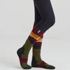 Merino Wool Socks Full Length - Berry Stripes