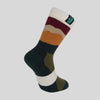 Merino Wool Socks Mid Length - Berry Stripes