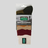 Merino Wool Socks Mid Length - Berry Stripes