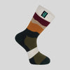 Merino Wool Socks Mid Length - Berry Stripes