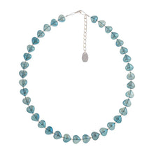  Blue Shine Hearts Full Necklace