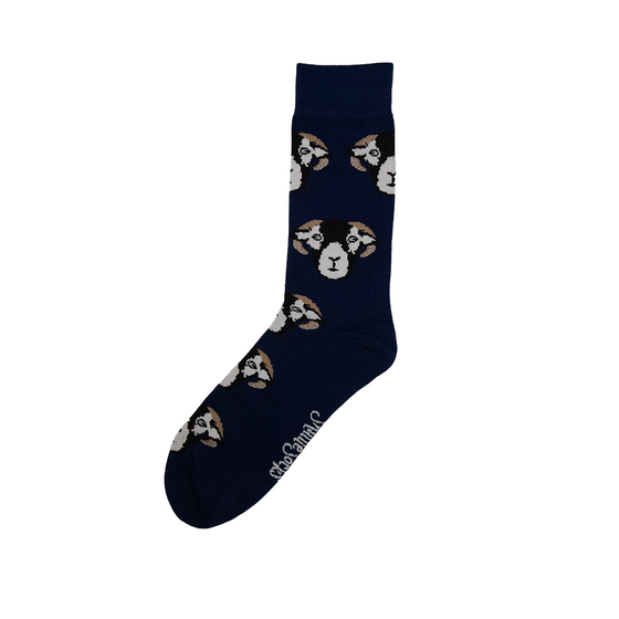 Navy Sheep Socks