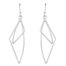  Sterling Silver Double Wire hook-in drop Earring