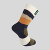 Merino Wool Socks Mid Length - Navy Stripes