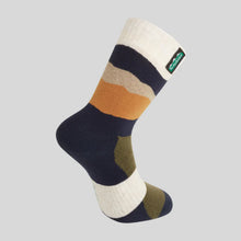 Merino Wool Socks Mid Length - Navy Stripes